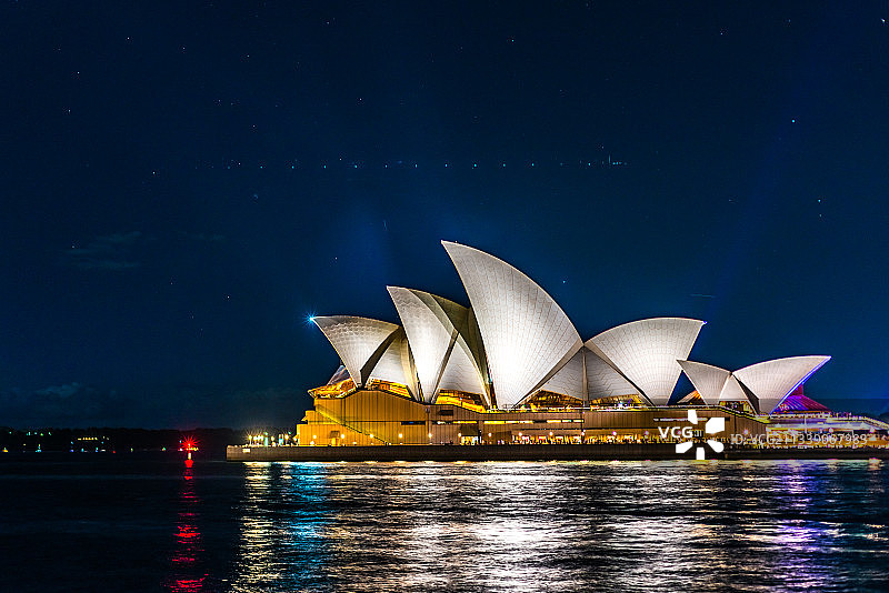 夜幕下的悉尼歌剧院 Sydney Opera House图片素材