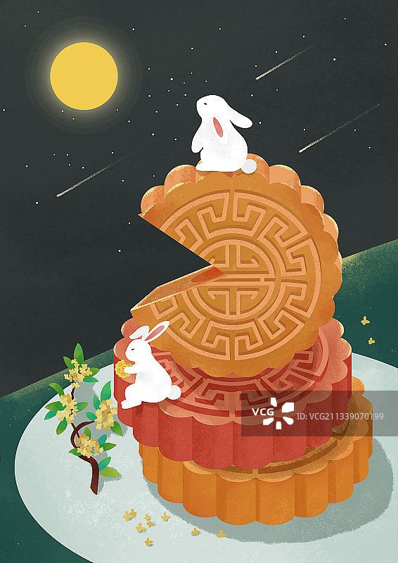 中秋节月饼图片素材