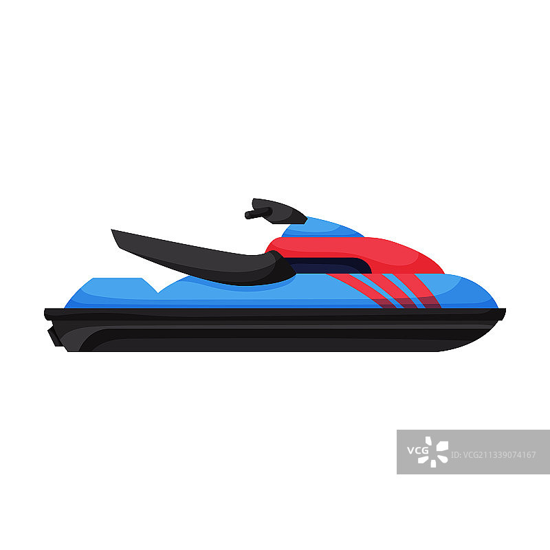 摩托艇卡通图标图片素材