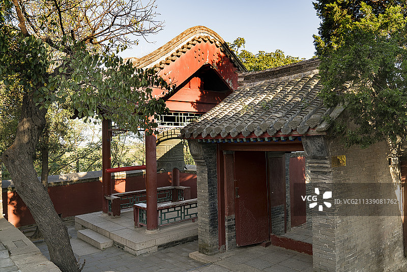 2016-09-20中国，河北省，秦皇岛市，孟姜女庙图片素材