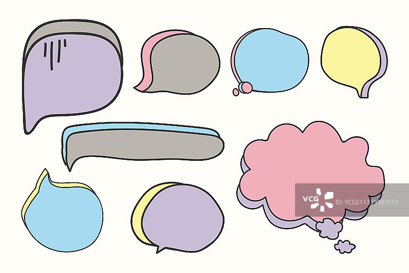 空白对话气泡合集图片素材