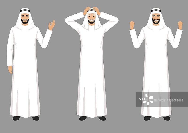阿拉伯商人表情图片素材