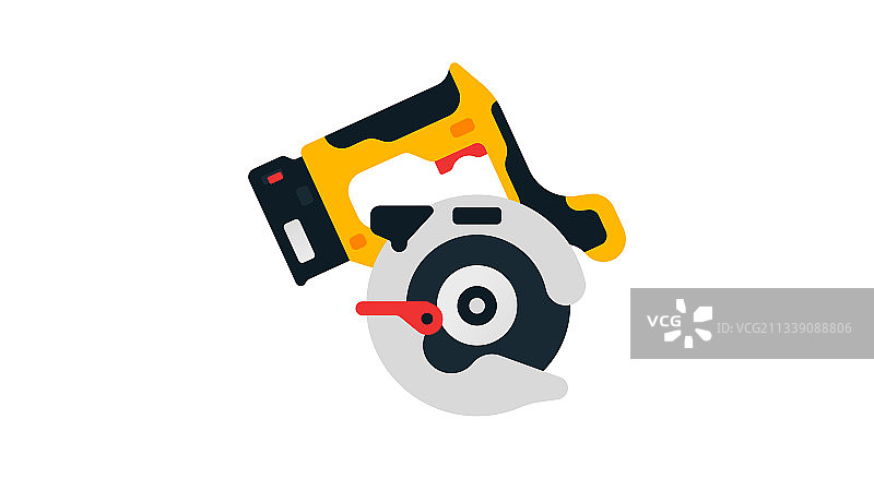 家用圆锯侧视图电动工具图片素材