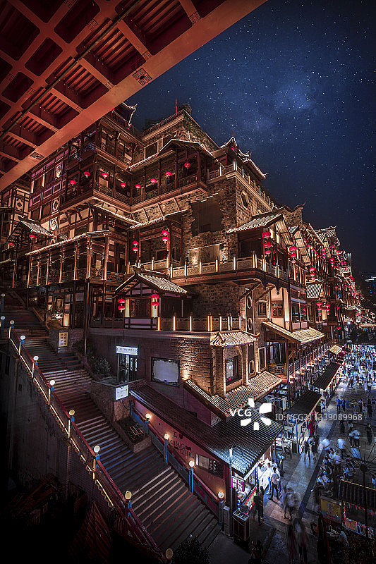 洪崖洞的夜图片素材