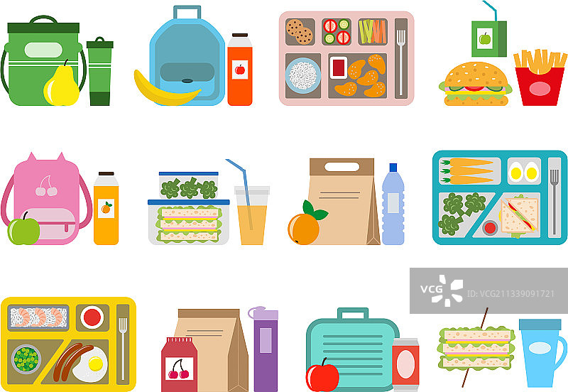 儿童午餐盒大合集图片素材