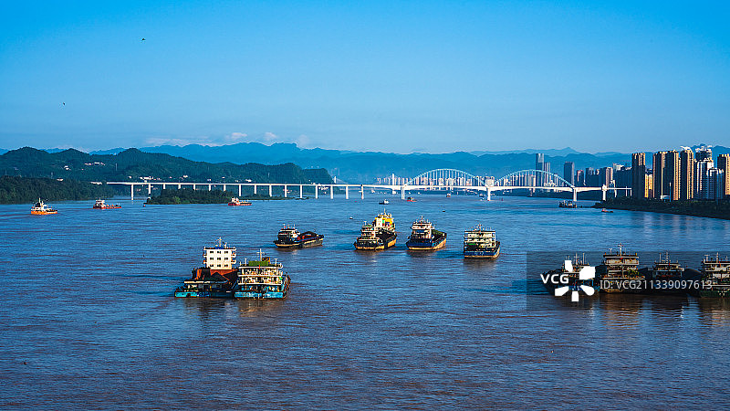 长江水道运输忙图片素材