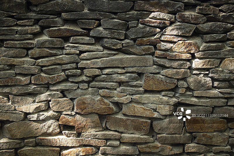 石墙全景拍摄图片素材