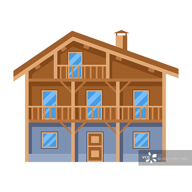 木制小木屋广告图片素材