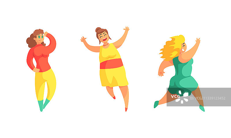 微笑享受生活的加大码女人图片素材