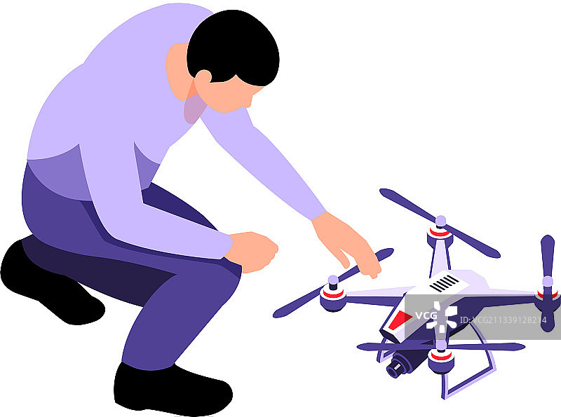 无人机2.5D图标图片素材