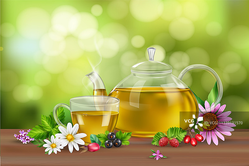 绿茶背景图片素材