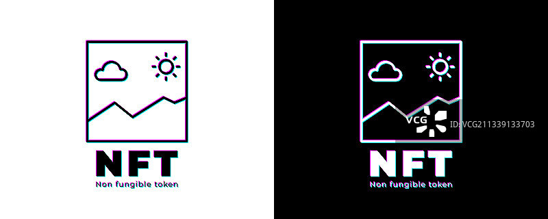 NFT非同质化代币NFT文字NFT标志图片素材