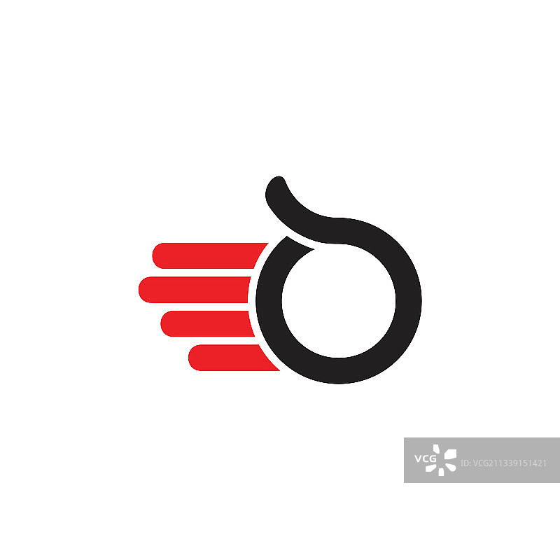 抽象字母O手掌设计Logo图片素材