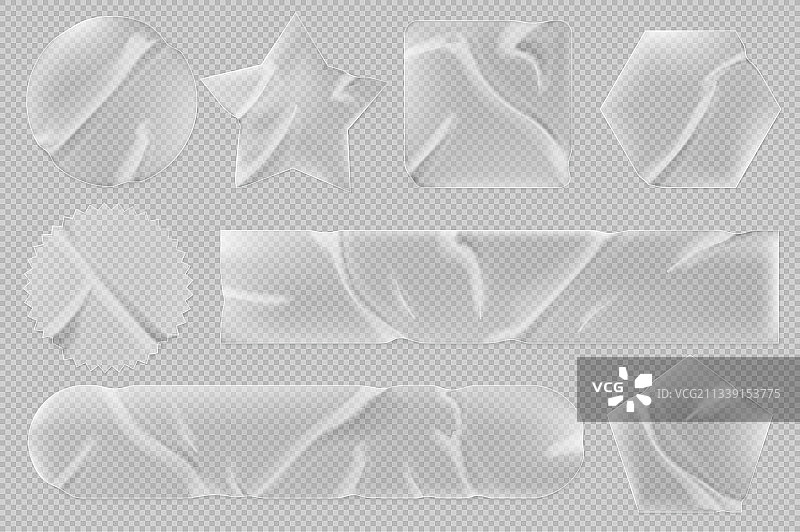 透明贴纸或塑料/PVC补丁图片素材
