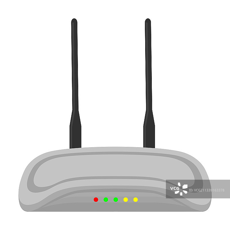 路由器卡通图标图片素材