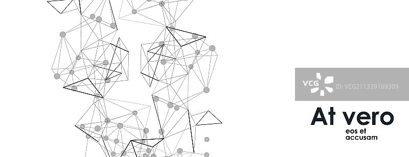 带点和线的图形背景图片素材