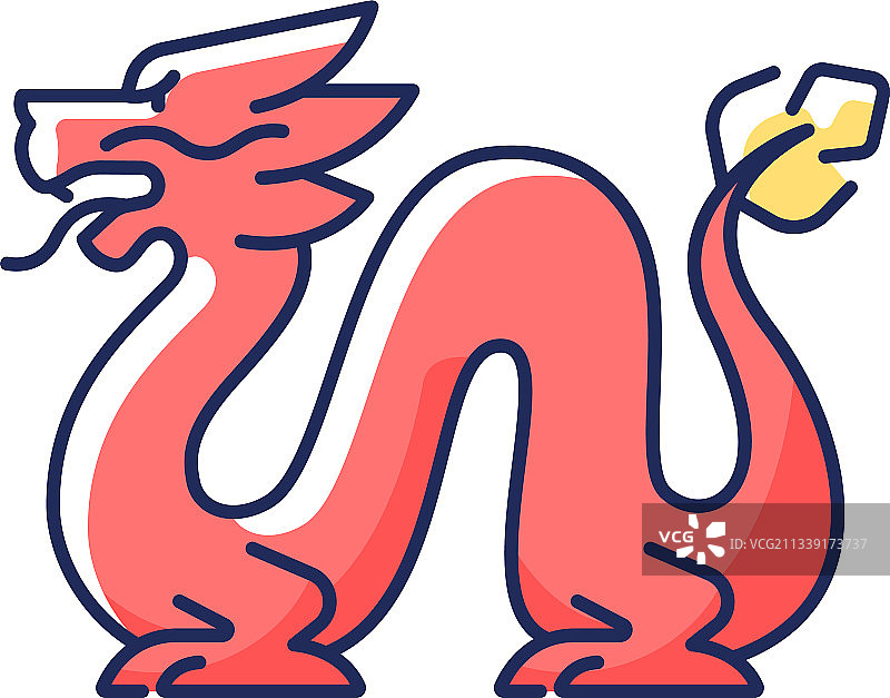 龙RGB颜色图标图片素材