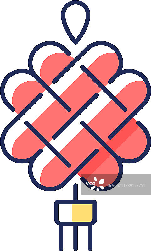 中国结RGB彩色图标图片素材
