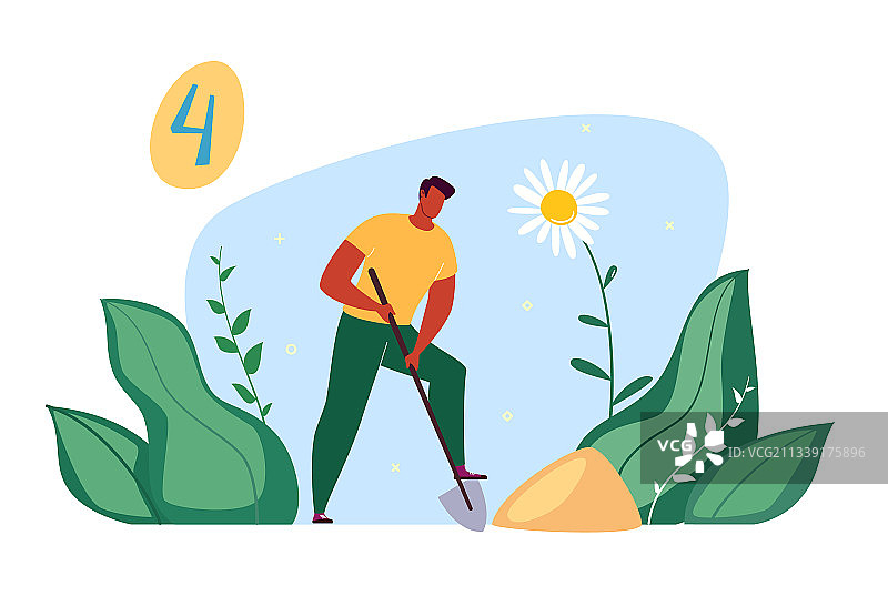 在公园园林景观设计中工作图片素材