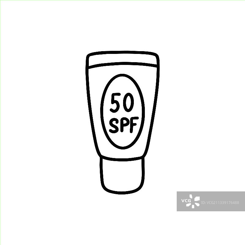 管状防晒霜包装图片素材