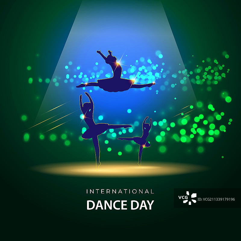 国际舞蹈日祝福概念图图片素材