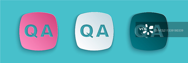 剪纸风格问答对话气泡图片素材