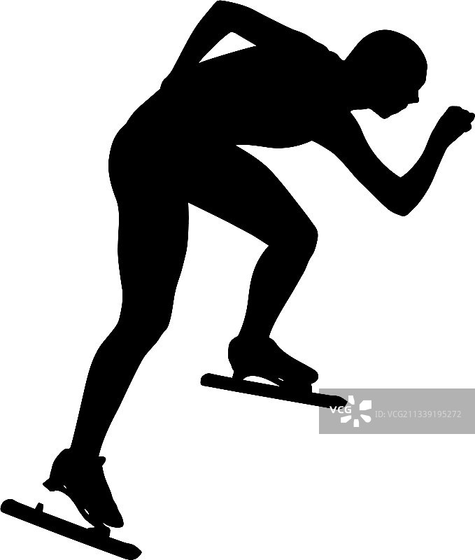 男子速度滑冰运动员图片素材