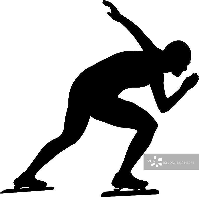 男子速度滑冰运动员图片素材