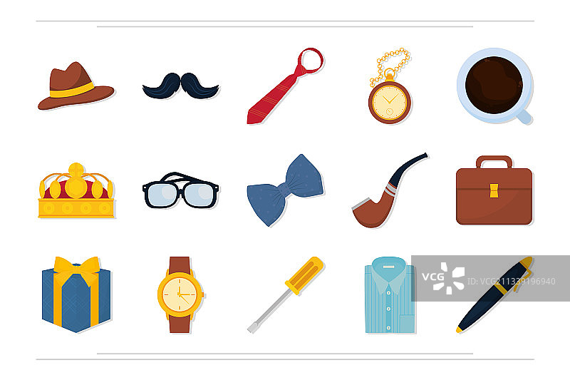 父亲节套装图片素材