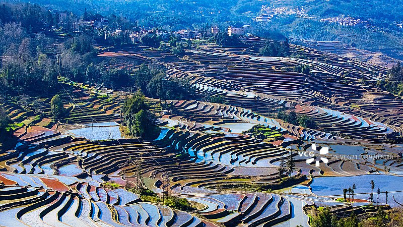 老鹰嘴梯田图片素材