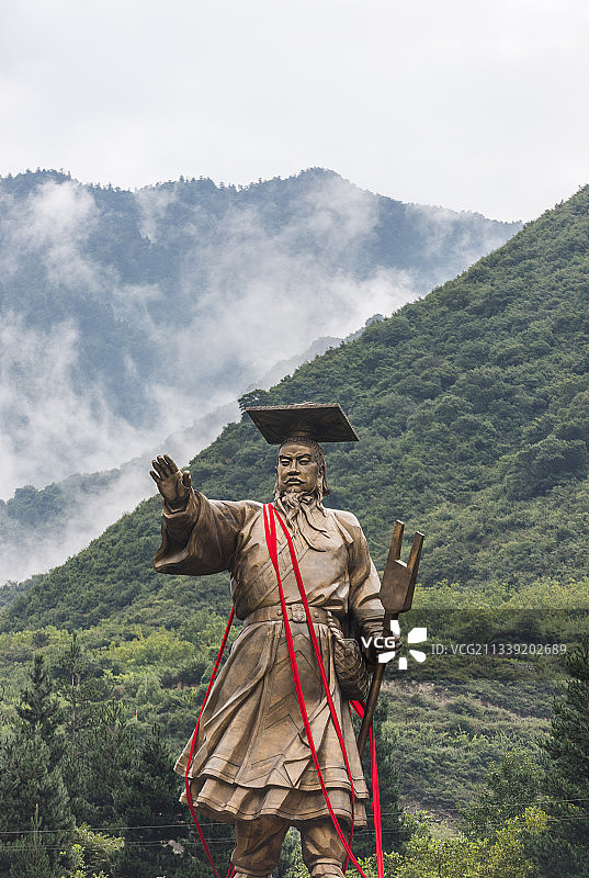 大禹雕塑图片素材