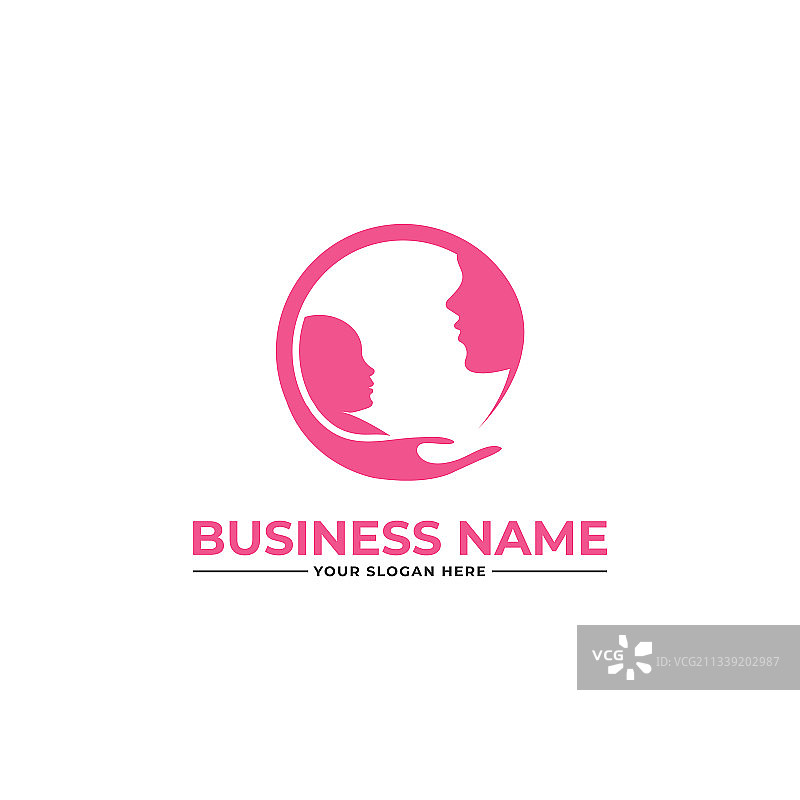 母亲呵护标志图片素材