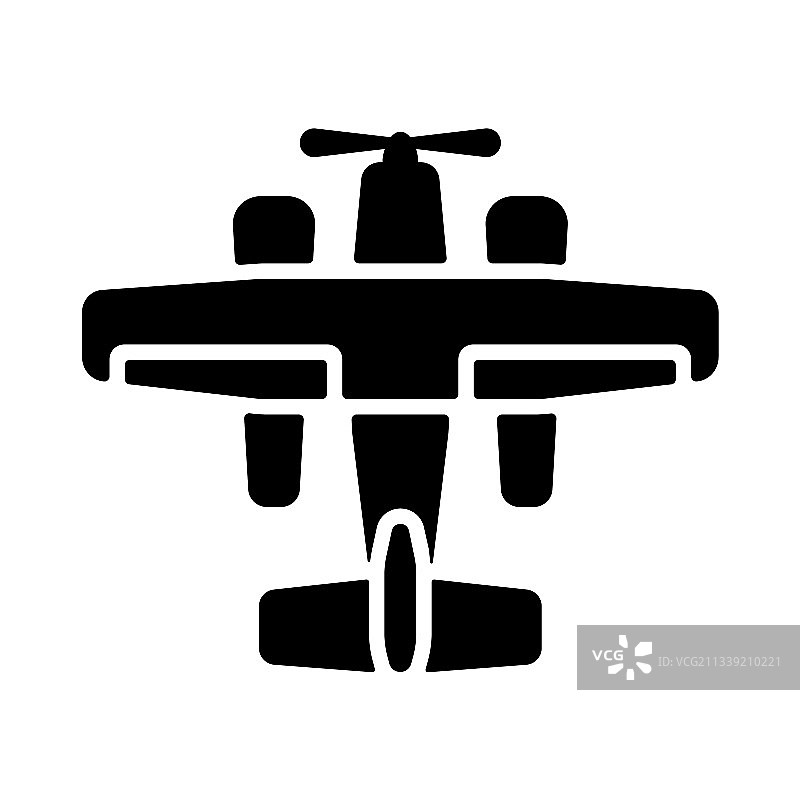 小型水陆两栖飞机标志图标图片素材