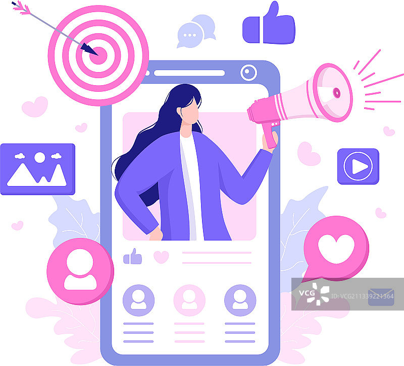 用于在线广告的社交媒体营销图片素材