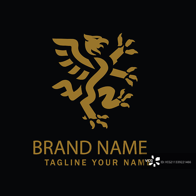 狮鹫纹章标志图片素材