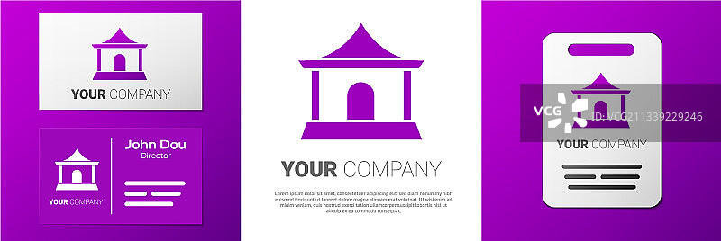 中国传统房屋图标图片素材