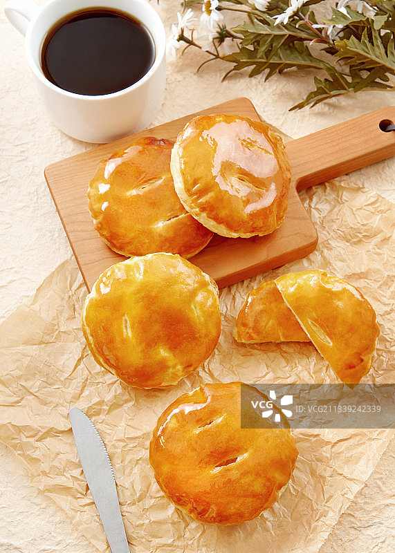 老婆饼，烘焙，早餐，下午茶图片素材