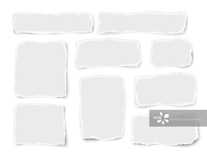 纸艺不同形状纸片套装图片素材