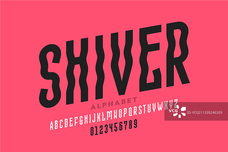 颤抖风格字体图片素材