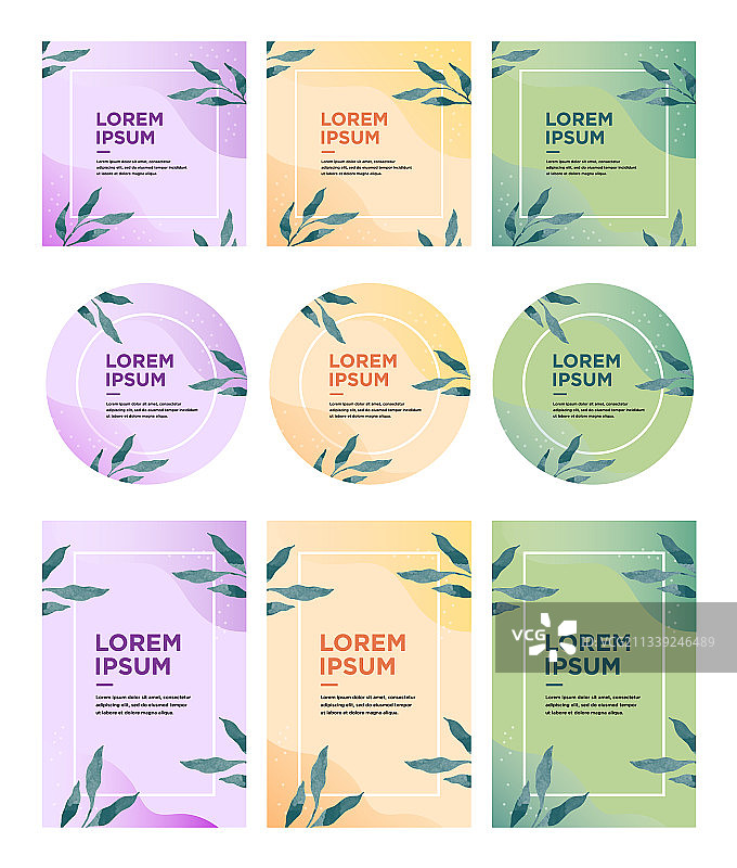 社交媒体帖子和模板图片素材