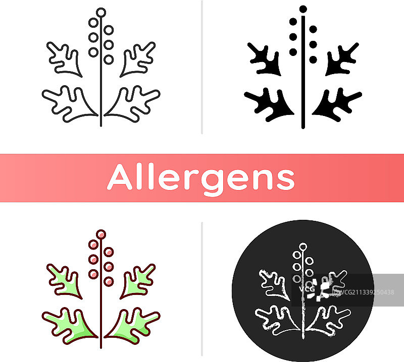 豚草花粉图标图片素材