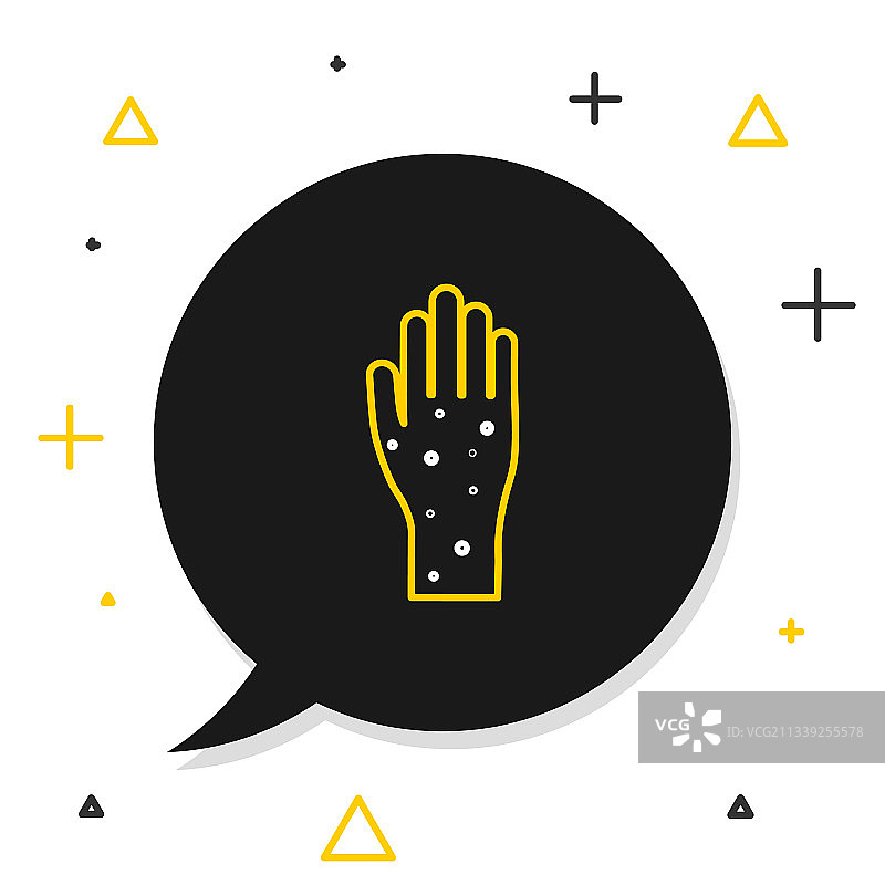 手部银屑病或湿疹图标图片素材