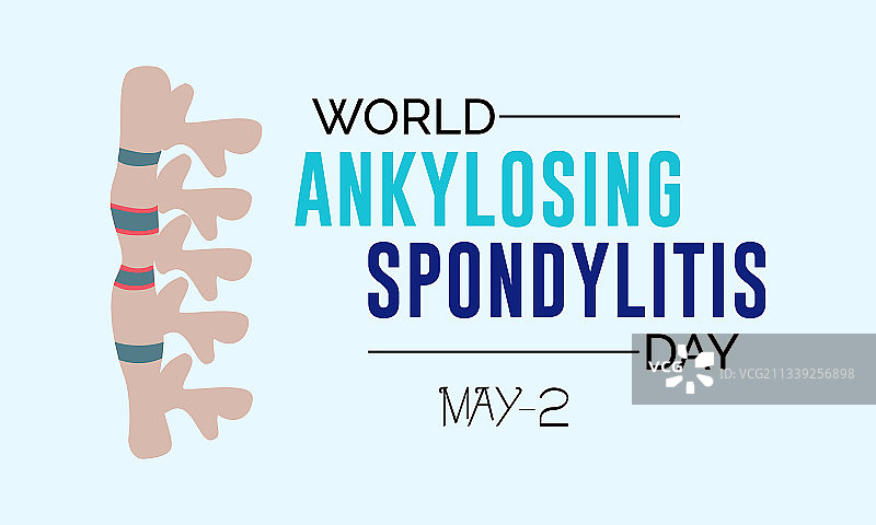 世界强直性脊柱炎日预防图片素材