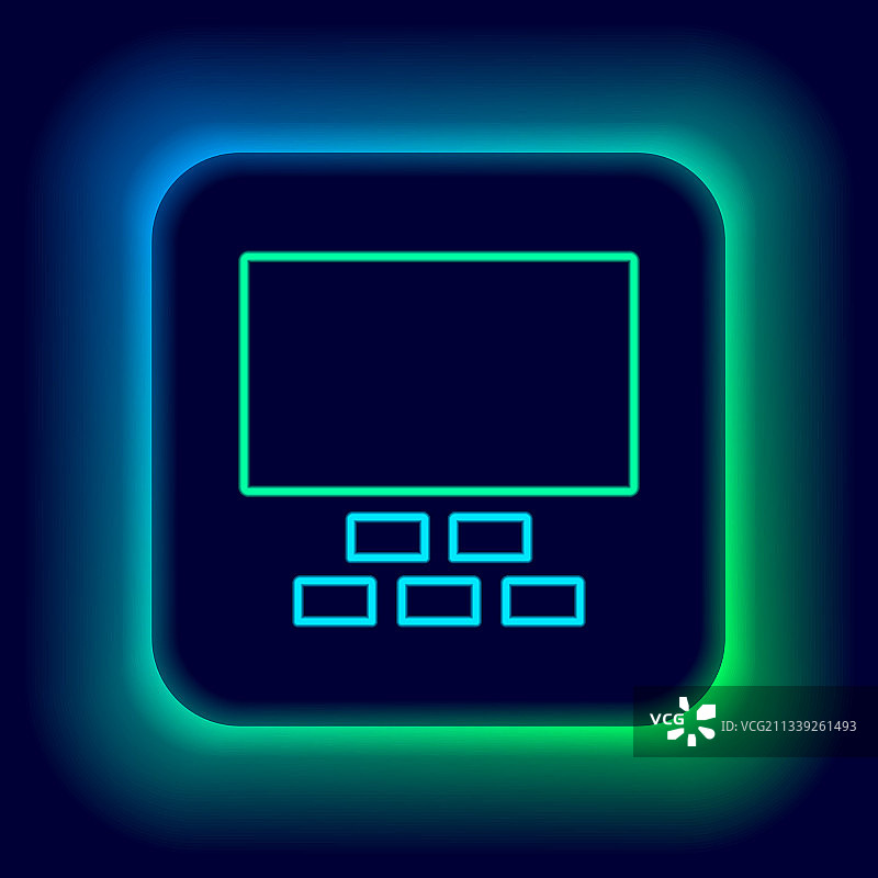 发光霓虹灯线电影院屏幕礼堂图片素材