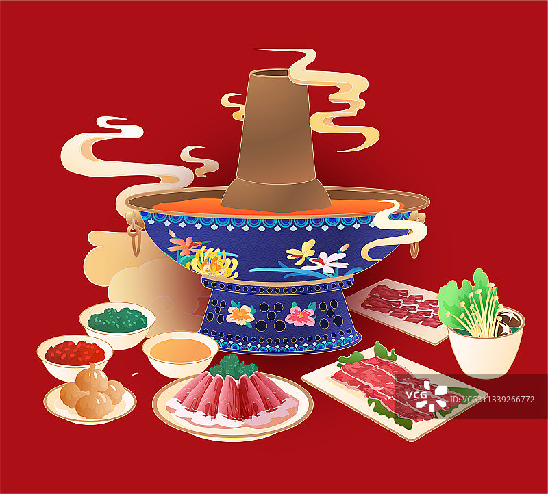老北京涮羊肉图片素材