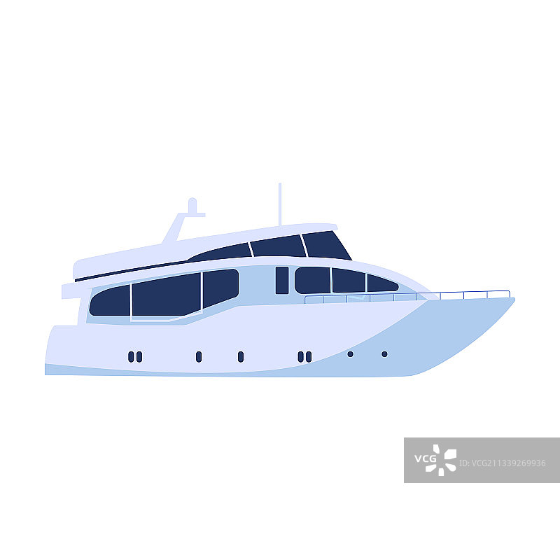 游艇卡通图标图片素材