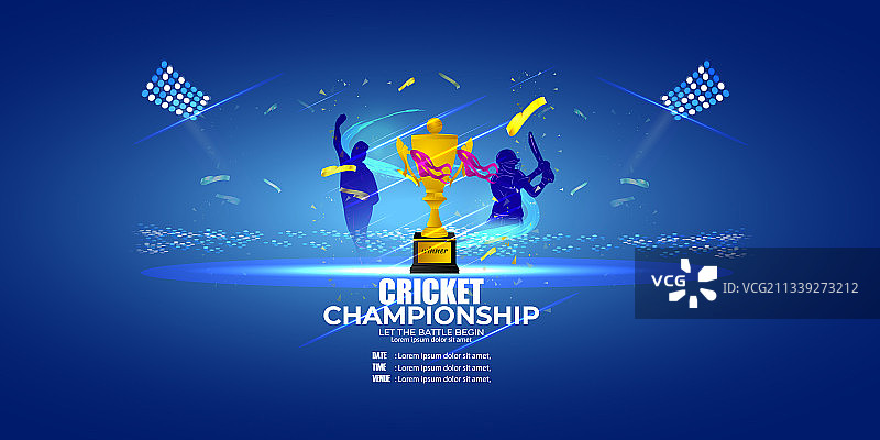 板球锦标赛联赛图片素材