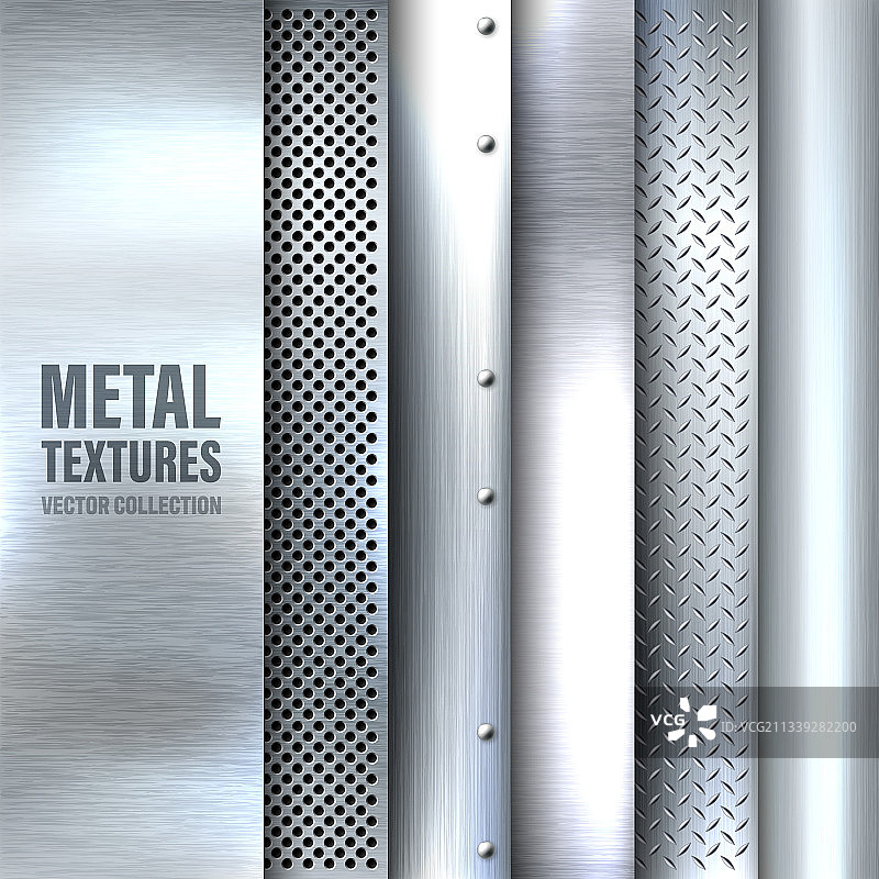 抛光拉丝金属纹理合集图片素材