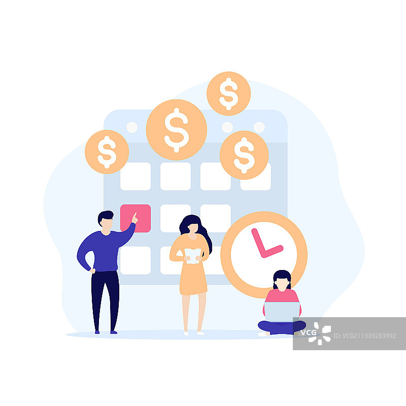 支付日历图片素材