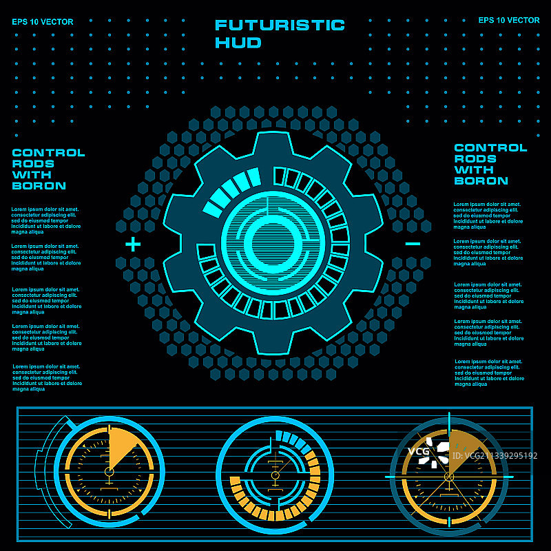 未来绿色虚拟图形触摸用户图片素材